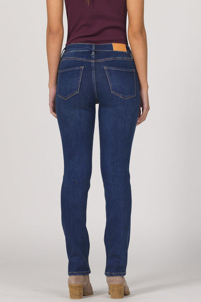 Blaire Mid Rise Straight Leg Jean - Palmira