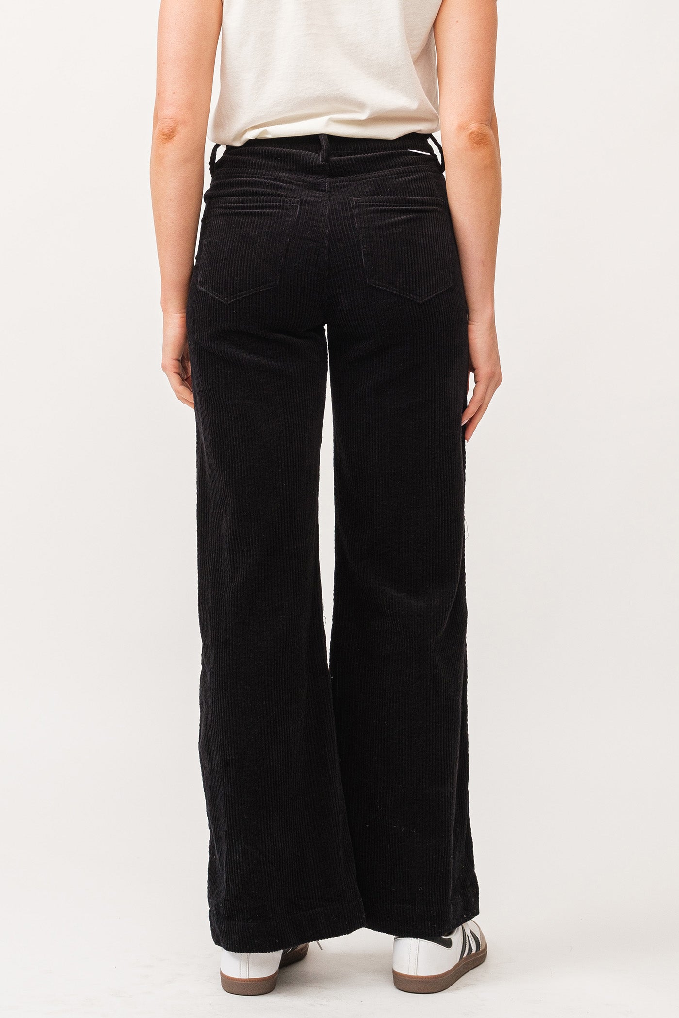 Fiona High Rise Wide Leg Pant - Black