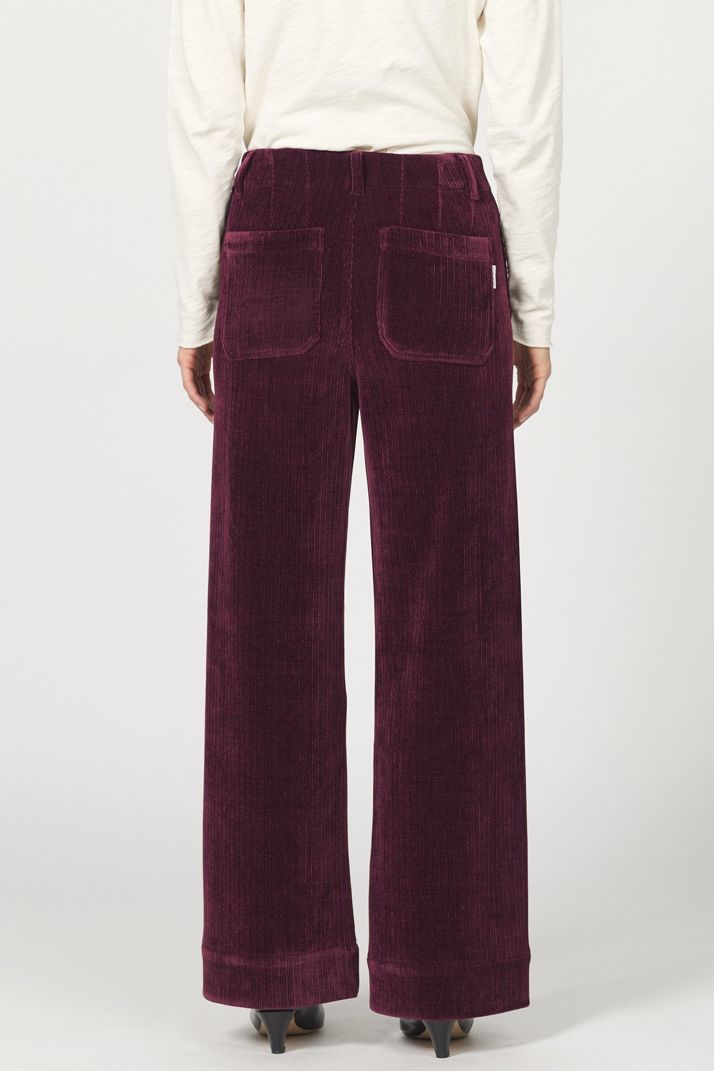 Audrey Wide Leg Corduroy Pant - Fig