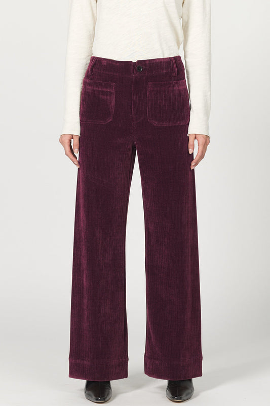 Audrey Wide Leg Corduroy Pant - Fig