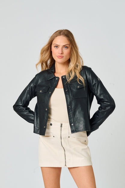 Women's Feodora RF Featherweight Bonded Snap Jacket - Black
