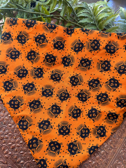Black Cats / Orange Bandana #SS9*