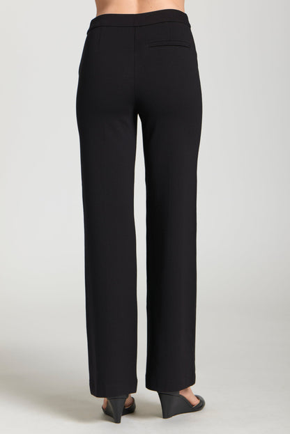 Pin-Tucked Leg Trouser - Black