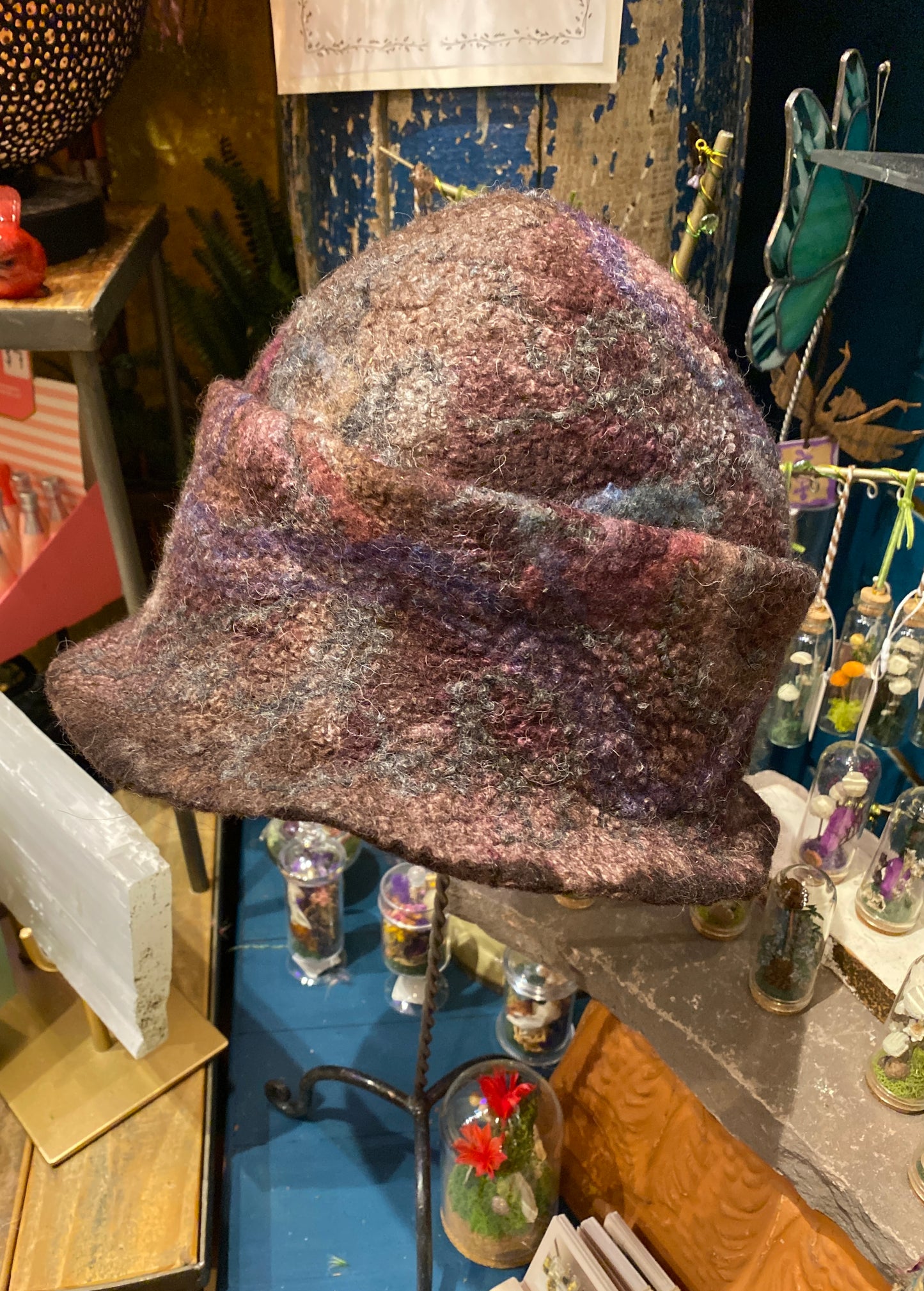 Brown Multi-Brim Hat * #20