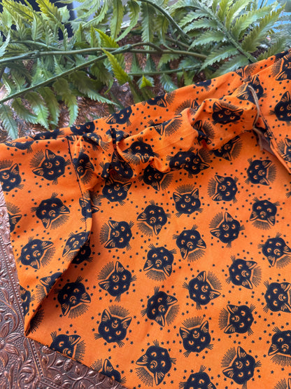 Black Cats / Orange Bandana #SS9*