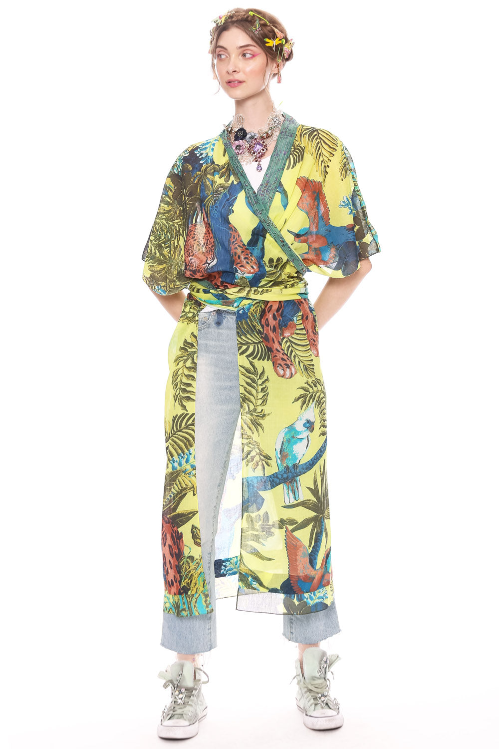 WILD NIGHTS maxi kimono