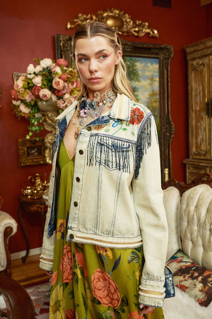 Country Queen Embellished Denim Jacket