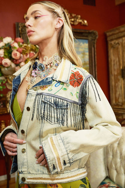 Country Queen Embellished Denim Jacket