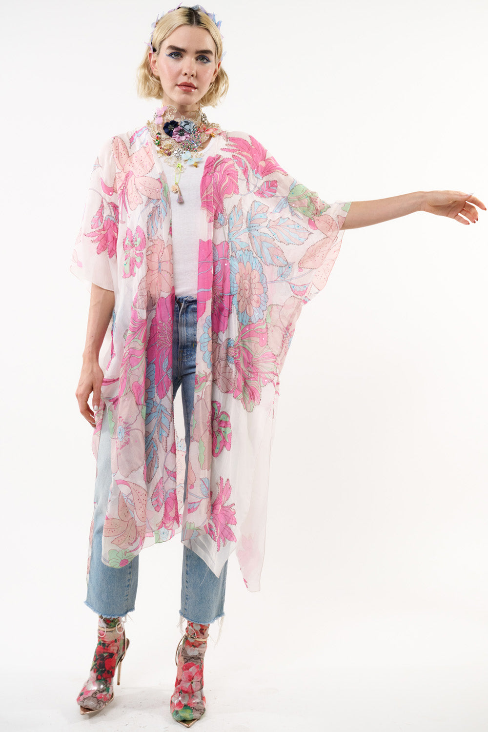 Icy Fairy Kimono - Ivory