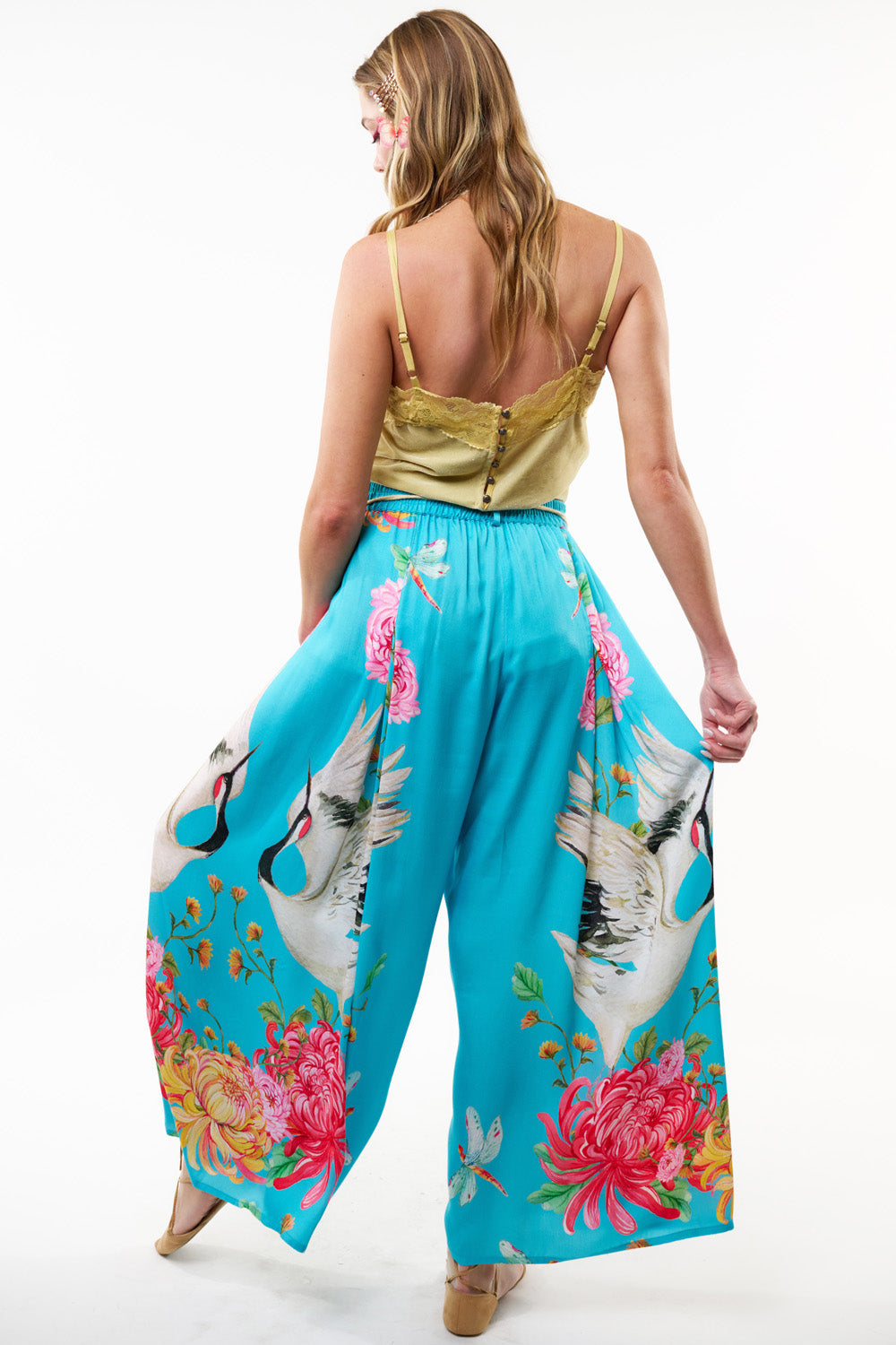 The Legend Of The Crane Pants - Teal