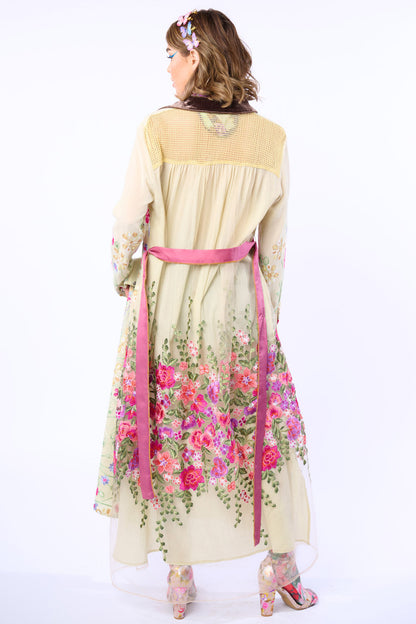 Cardellia Maxi Duster - Pastel Sage