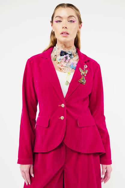 Jovie Blazer - Fuchsia