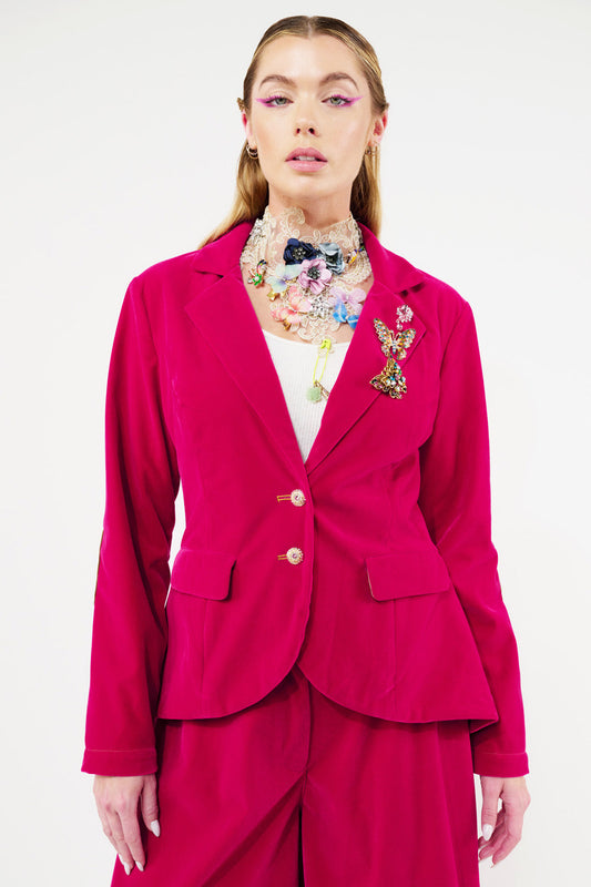 Jovie Blazer - Fuchsia