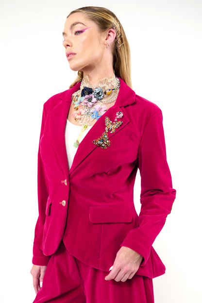 Jovie Blazer - Fuchsia