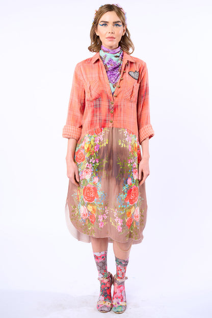 Scarlet Tunic - Washed Copper Rose