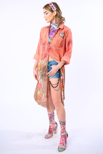 Scarlet Tunic - Washed Copper Rose