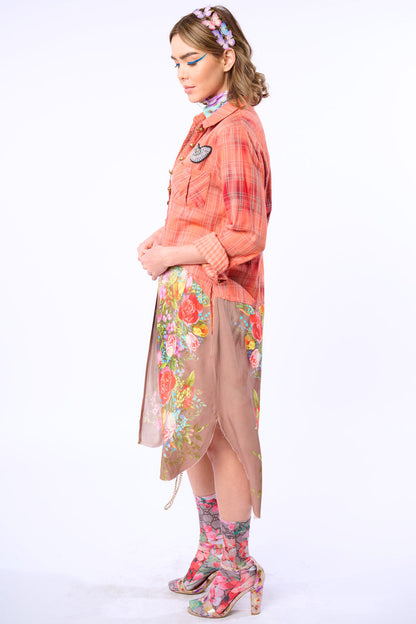 Scarlet Tunic - Washed Copper Rose