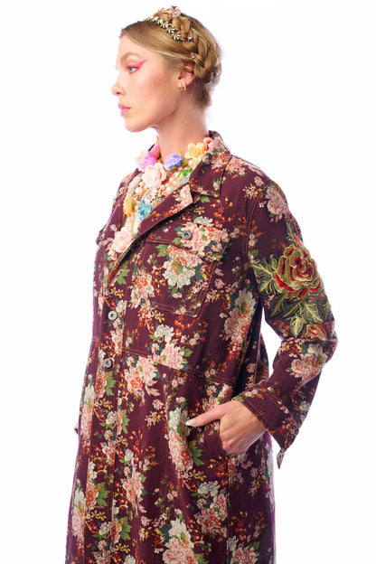 Cara Delvinge Coat - Vintage Burgundy