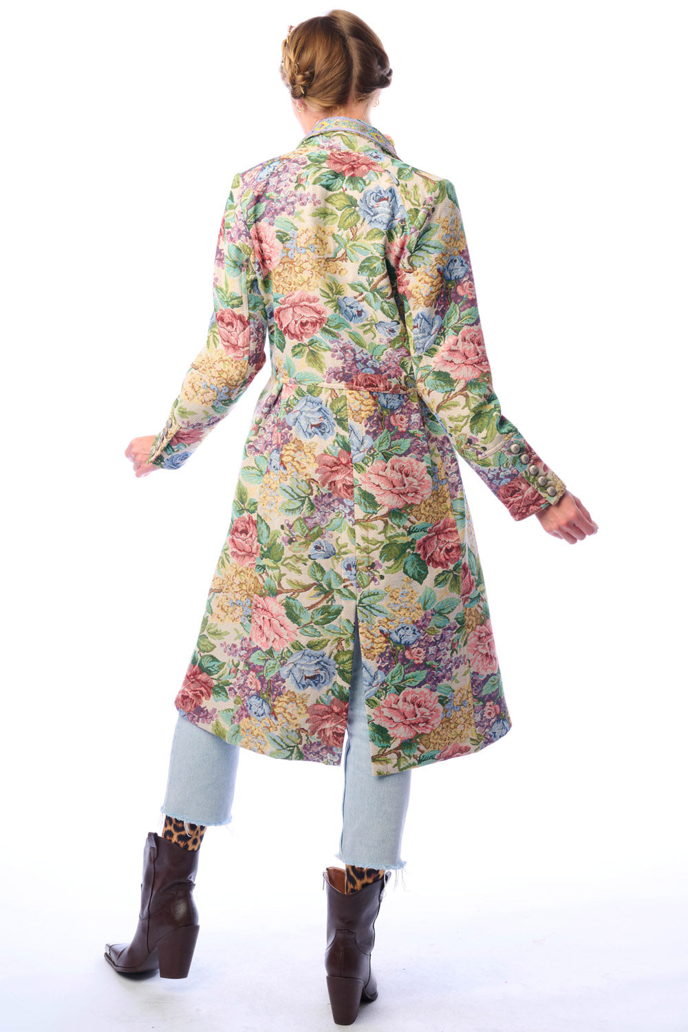 London Coat - Beige Floral