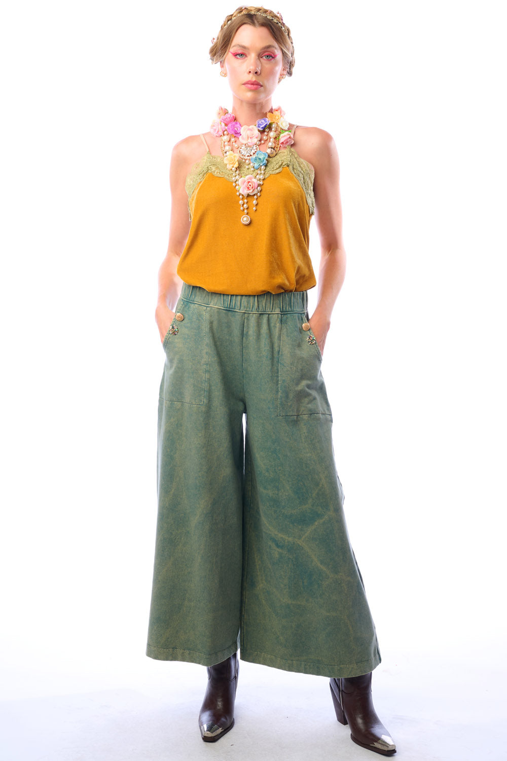 Alba Pants - Army Wash