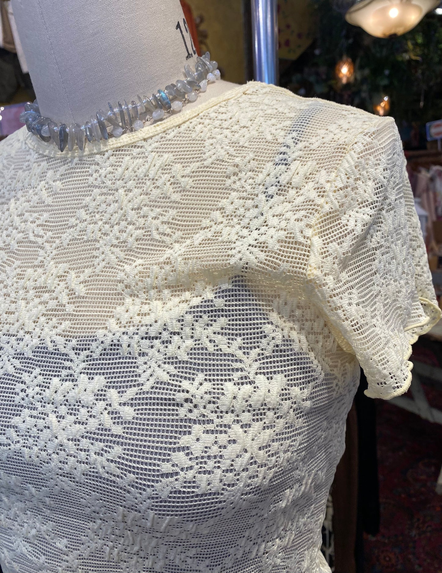 Ready To Go Lace Tee - Butter Yellow