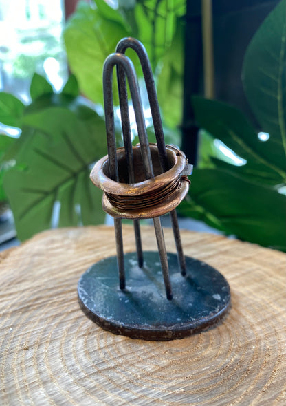Bronze Ring With Labradorite Beads *425BR-1