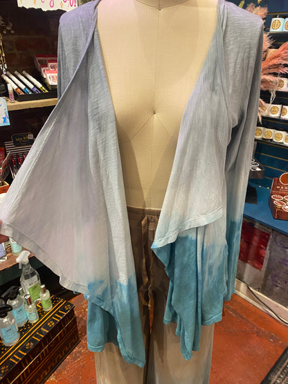Custom Dyed Cardigan - Sky