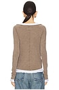 Twos A Charm Top - Mocha & White