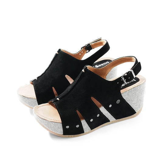 Fiora Platform Sandal - Black