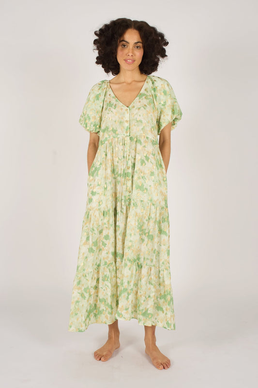 Sandie Dress - Gold Rush Green