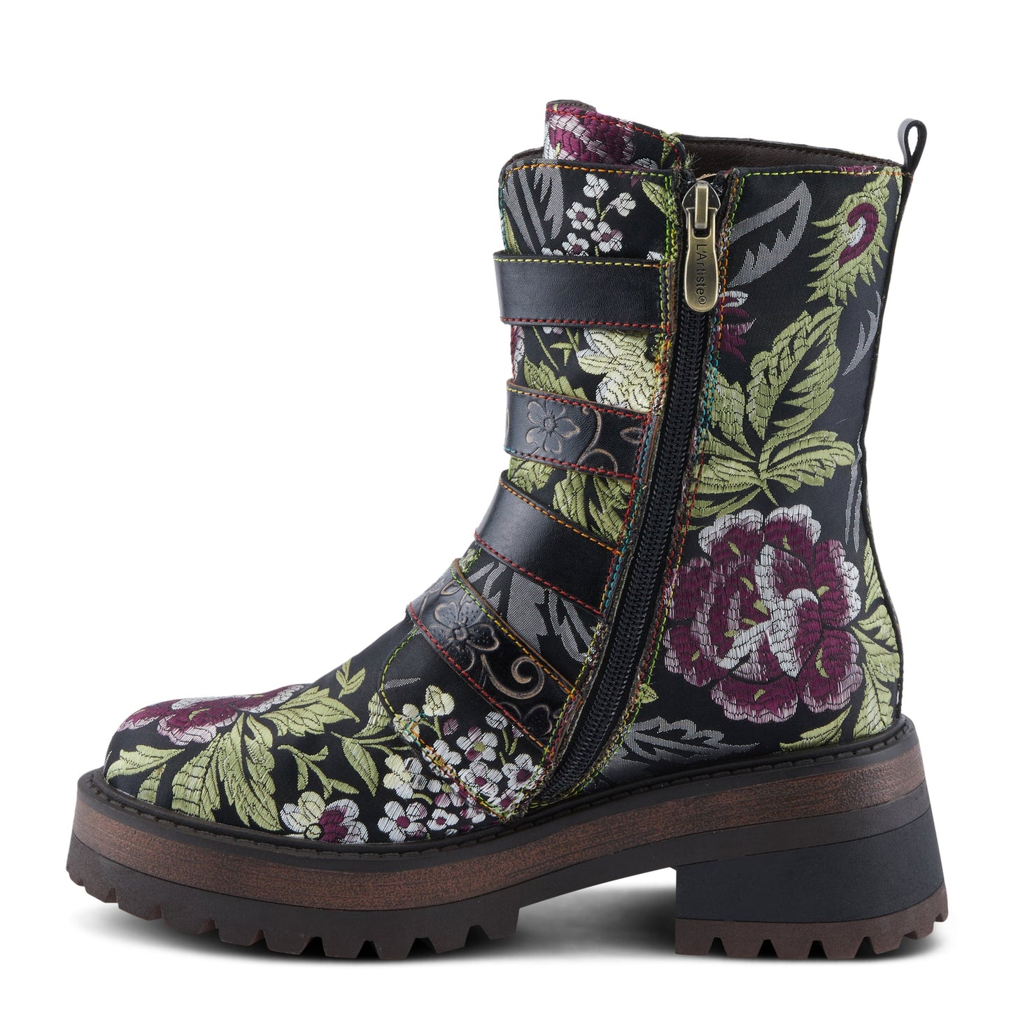 L'Artiste Haruko Boot - Black Floral