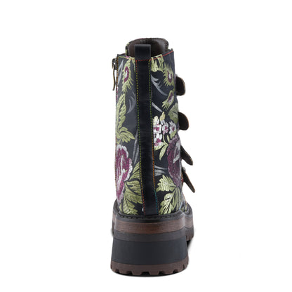 L'Artiste Haruko Boot - Black Floral