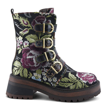 L'Artiste Haruko Boot - Black Floral