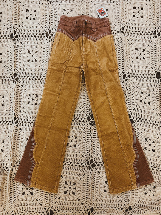 Cinnamon golden cord pants