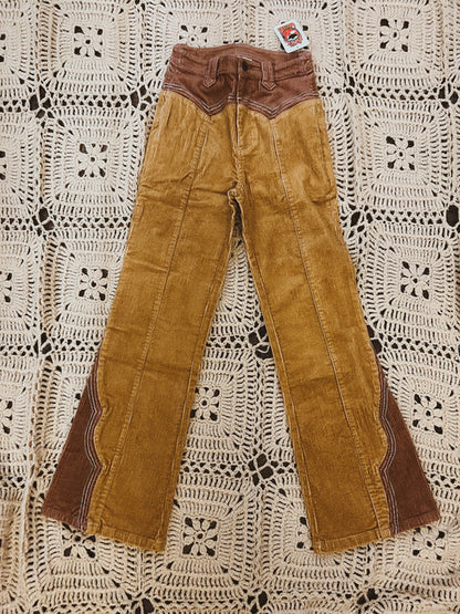 Cinnamon golden cord pants