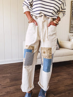 Patchwork Pants ( Mineral Washed)