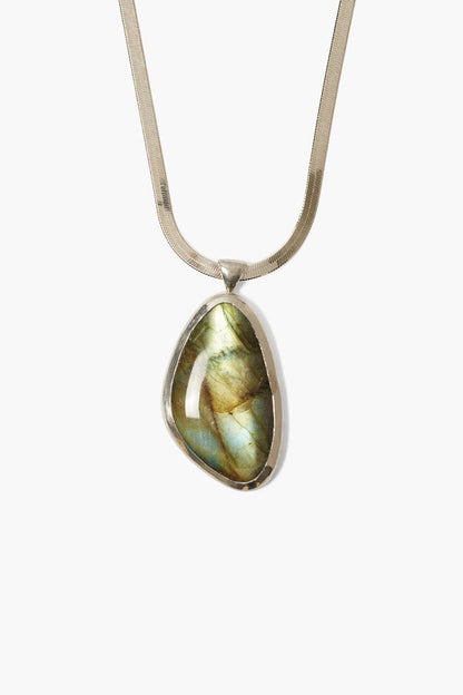 Yasmin Necklace Silver Labradorite - La De Da