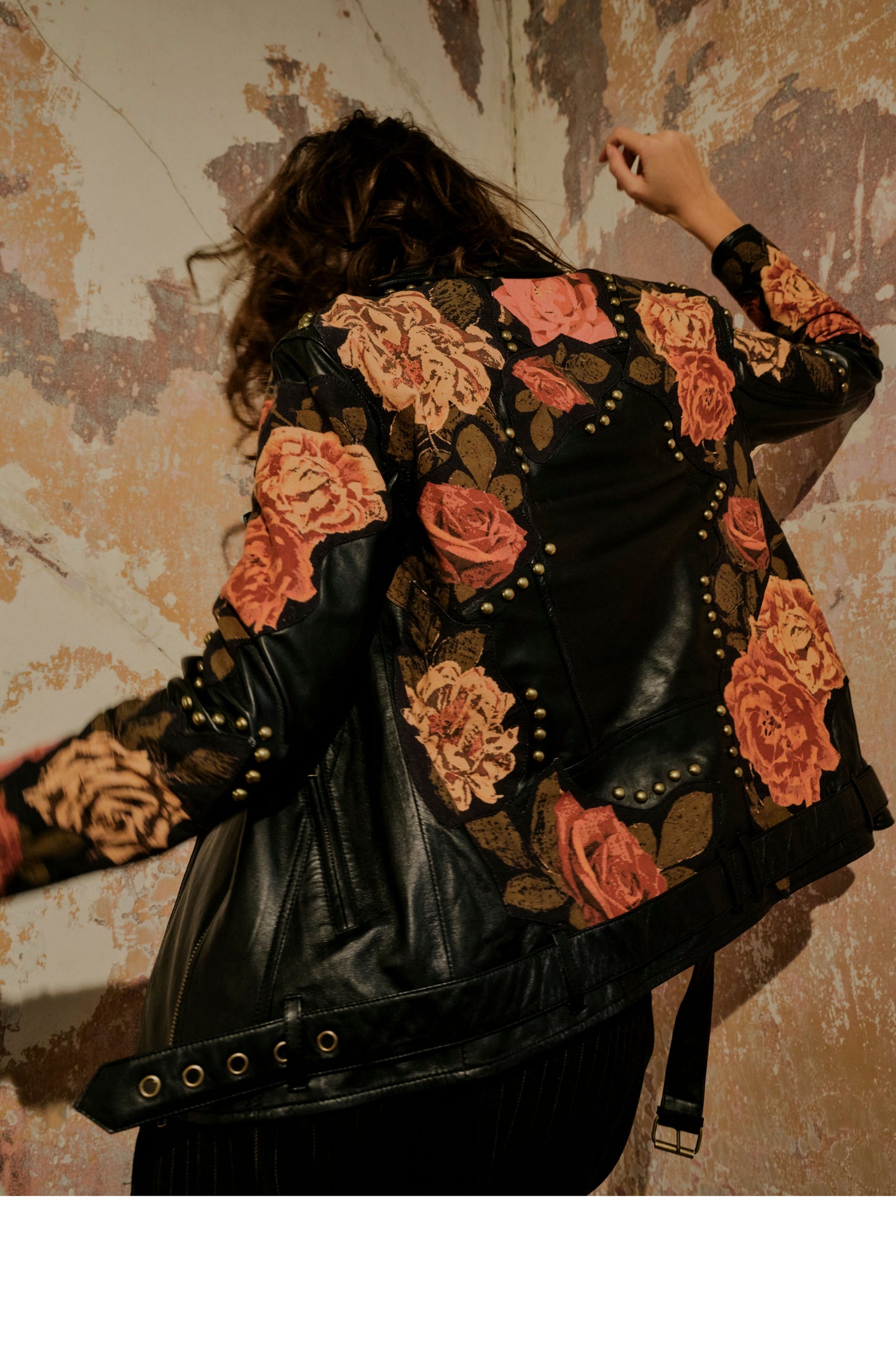 Rebel Rose Moto Leather Jacket - La De Da