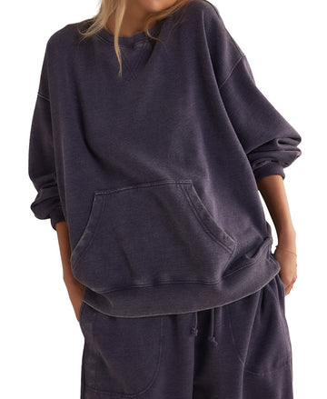 Slow It Down Pullover - Peacoat