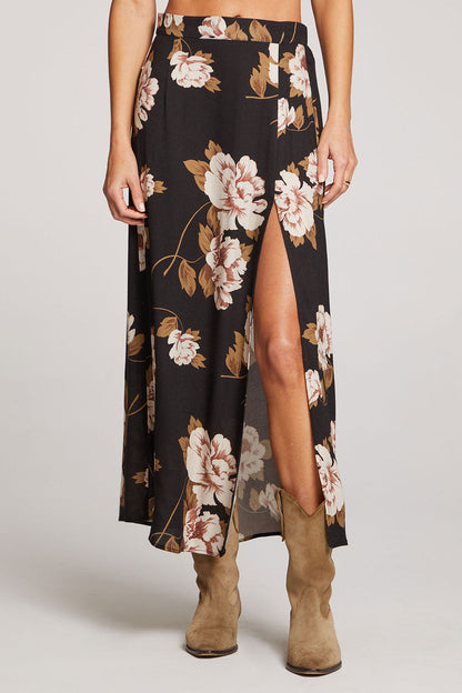 Narissa Maxi Skirt - Black Fall Magnolia