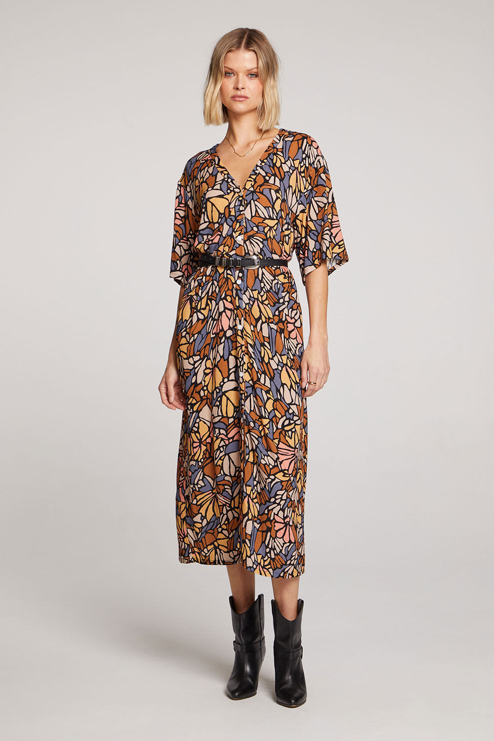 Festive Kimono Dress - Multi