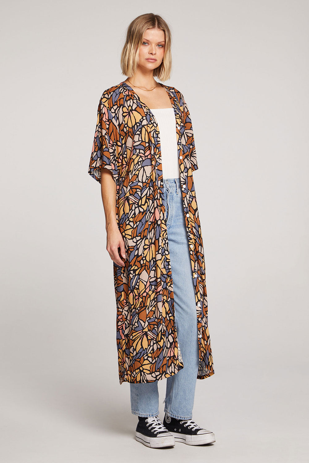 Festive Kimono Dress - Multi