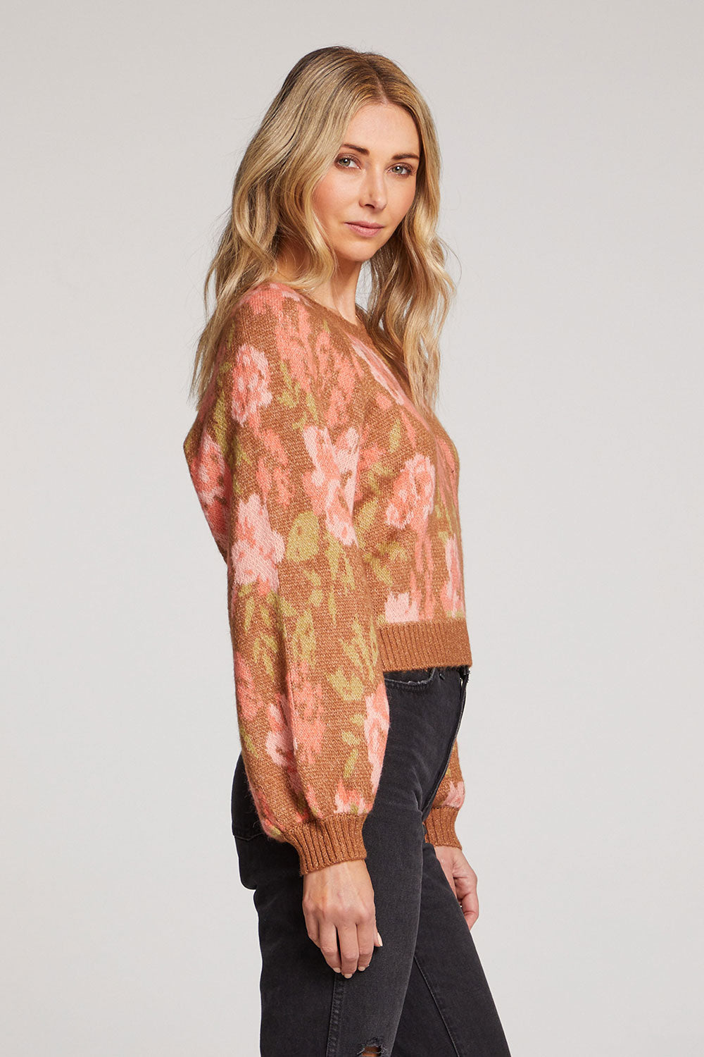 Noble Sweater - Pecan Floral