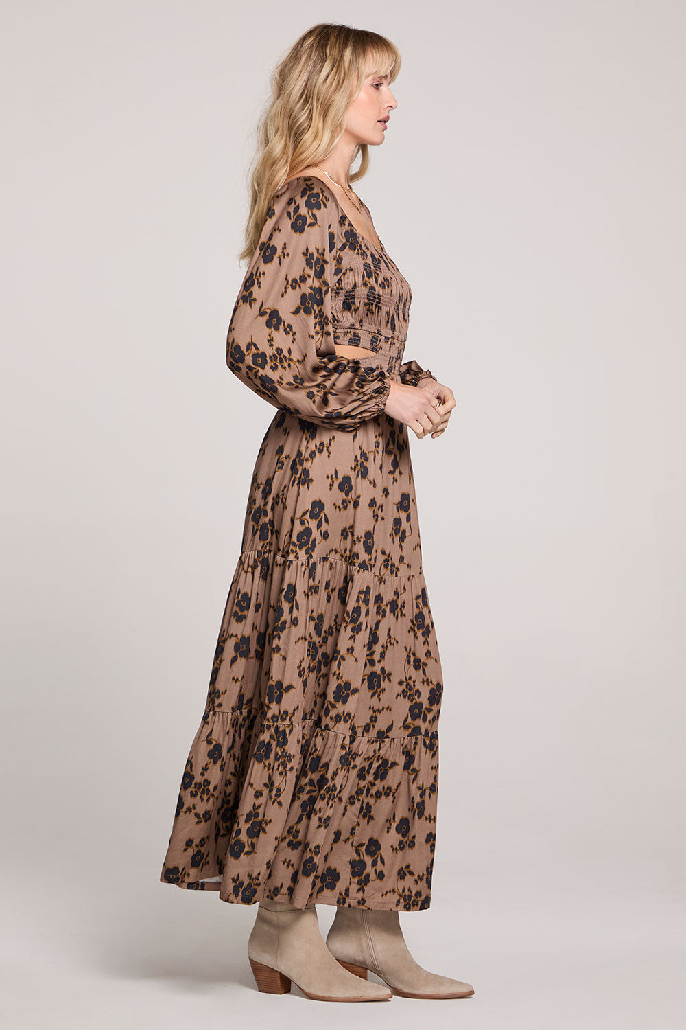 Raya Long Sleeve Maxi Dress - Sandflower