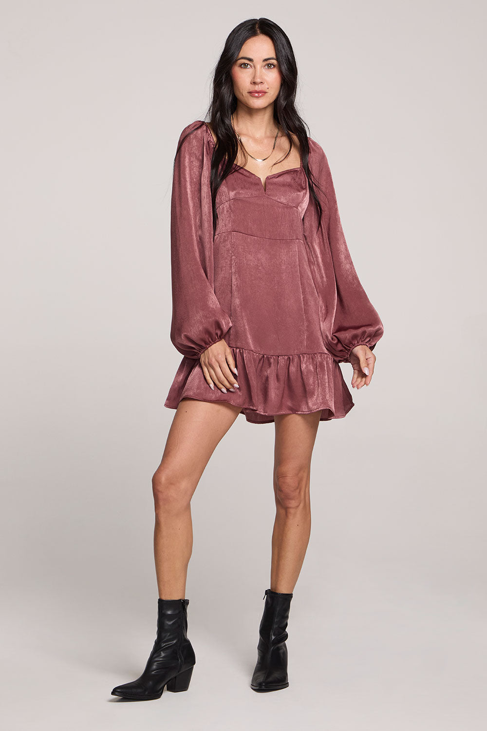 Madox Mini Dress - Sangria