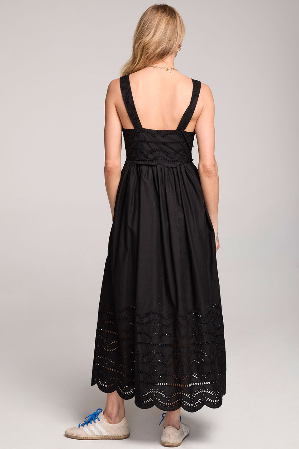 Avelina Tank Midi Dress - Black