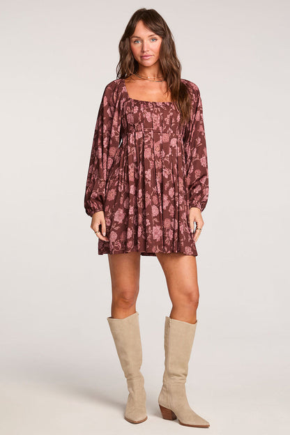 Althea Mini Dress - Aubergine