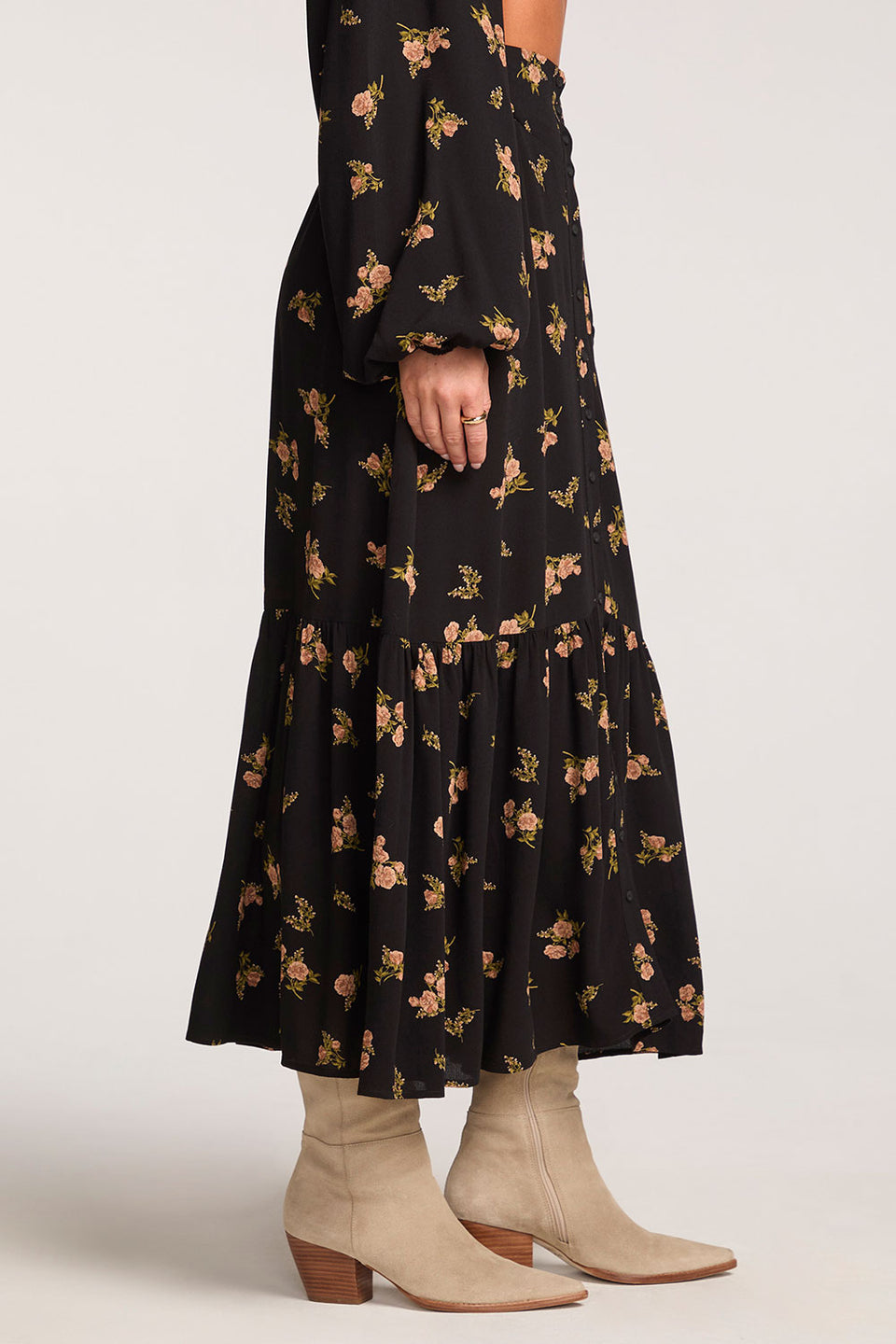 Dagny Midi Skirt - Black