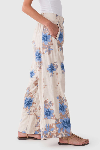 Days End Printed Linen - Ivory Combo Floral