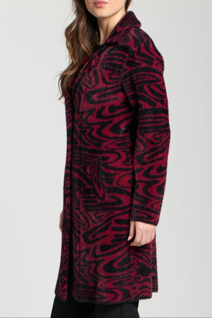 Cozy Coat - Abstract Boysenberry